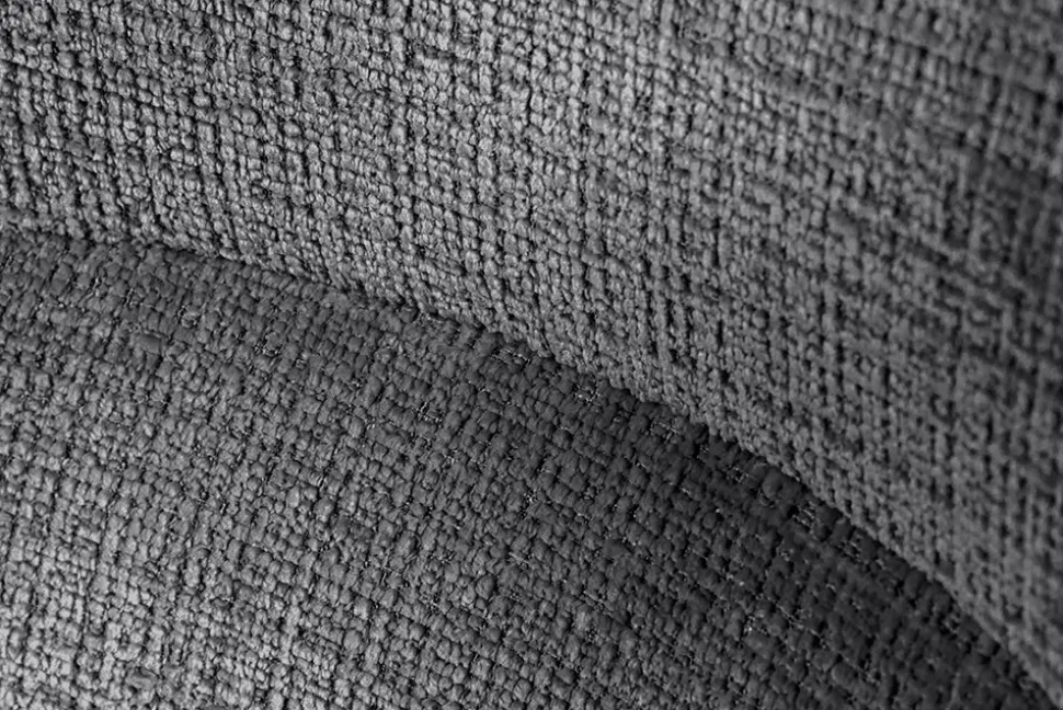 Drehbarer Stuhl ASGARD grau Chenille Cremona mit Taschenfederkern und Armlehne