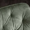 Drehbarer Stuhl THE DUTCH COMFORT dunkelgrün Samt mit Armlehnen Modern Design