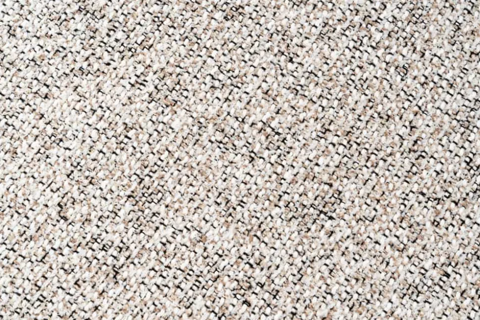 Drehbarer Stuhl WALKÜRE beige Eichenholz mit Taschenfederkern und Armlehne