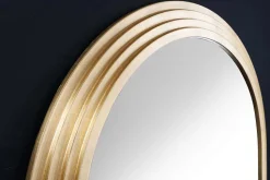 Edler Wandspiegel ART DECO 160cm gold Rundbogen Spiegel