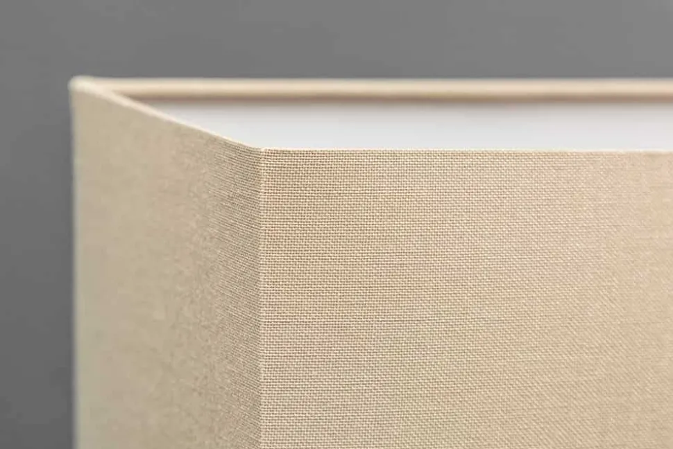 Einzigartige Treibholz Tischlampe PURE UNIQUE 80cm beige mit Leinenschirm