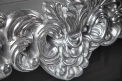 Elegante Konsole VENICE 110cm silber Barock Design Anrichte handgearbeitet