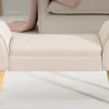 Elegante Sitzbank SCARLETT 90cm beige mit Armlehnen
