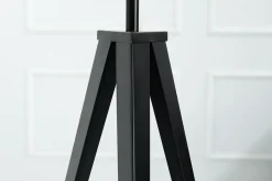 Elegante Stehlampe TRIPOD 145cm schwarz Retro Stehleuchte