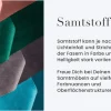 Eleganter Hocker MODERN BAROCK 50cm silbergrau Samt Aufbewahrungkorb