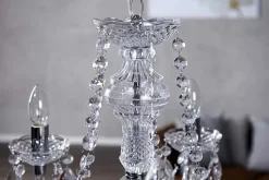 Eleganter Kronleuchter CRYSTAL 55cm klar Acryl 5-armig Lüster