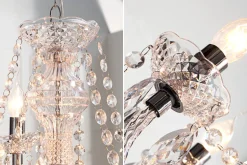 Eleganter Kronleuchter CRYSTAL 75cm klar Acryl 9-armig Lüster