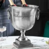 Eleganter Sektkühler CHAMPAGNE 40cm silber Flaschenkühler