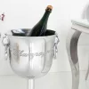 Eleganter Sektkühler CHAMPAGNE 75cm silber poliert Flaschenkühler
