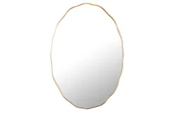 Eleganter Wandspiegel ELEGANCIA 100cm gold ovales Design