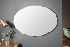 Eleganter Wandspiegel ELEGANCIA 100cm gold ovales Design
