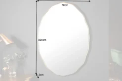 Eleganter Wandspiegel ELEGANCIA 100cm gold ovales Design
