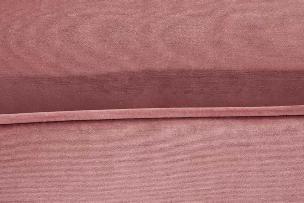 Elegantes Ecksofa COZY VELVET 260cm altrosa Samt Federkern 3-Sitzer