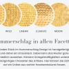 Elegantes Vasen 2er Set ORIENTAL 44cm gold im Grid Hammerschlag Design