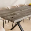 2er Set Ansteckplatten WILD OAK 50cm smoke finish Wildeiche Verlängerung Baumkante