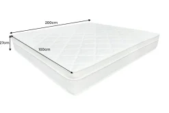 Ergonomische Boxspringmatratze CLOUD FLEX 160x200cm Tonnentaschenfederkern H4