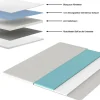 Ergonomische Matratze mit Topper CLOUD FLEX 160x200cm Tonnentaschenfederkern H4
