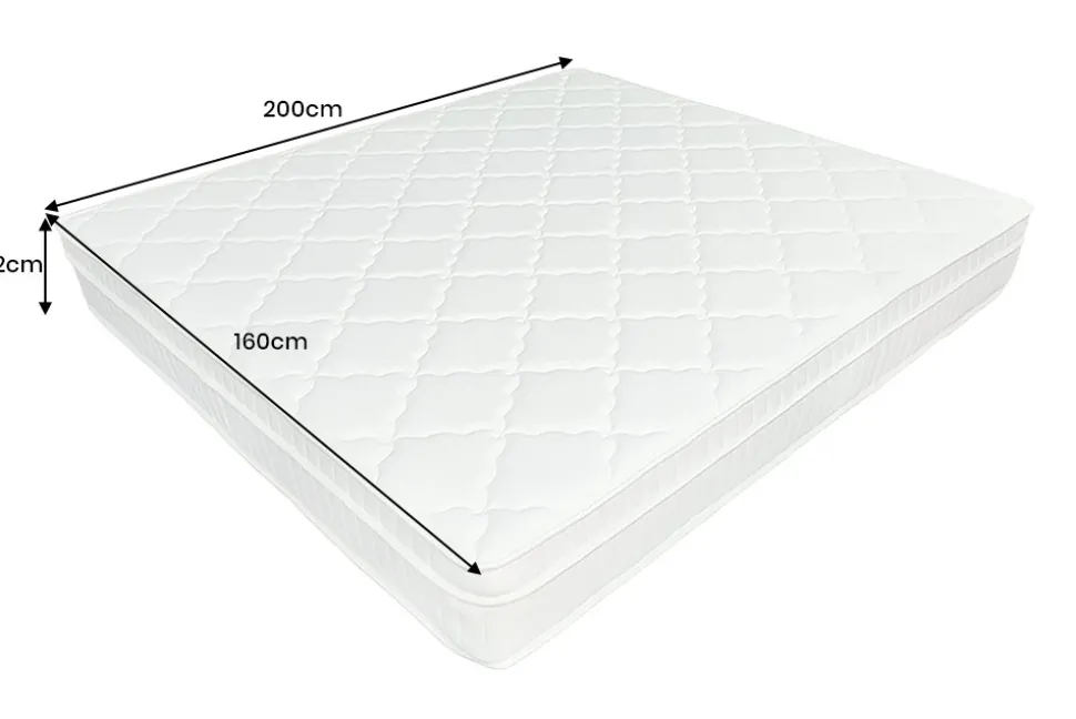 Ergonomische Matratze mit Topper CLOUD FLEX 160x200cm Tonnentaschenfederkern H4