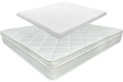 Ergonomische Matratze mit Topper CLOUD FLEX 160x200cm Tonnentaschenfederkern H4