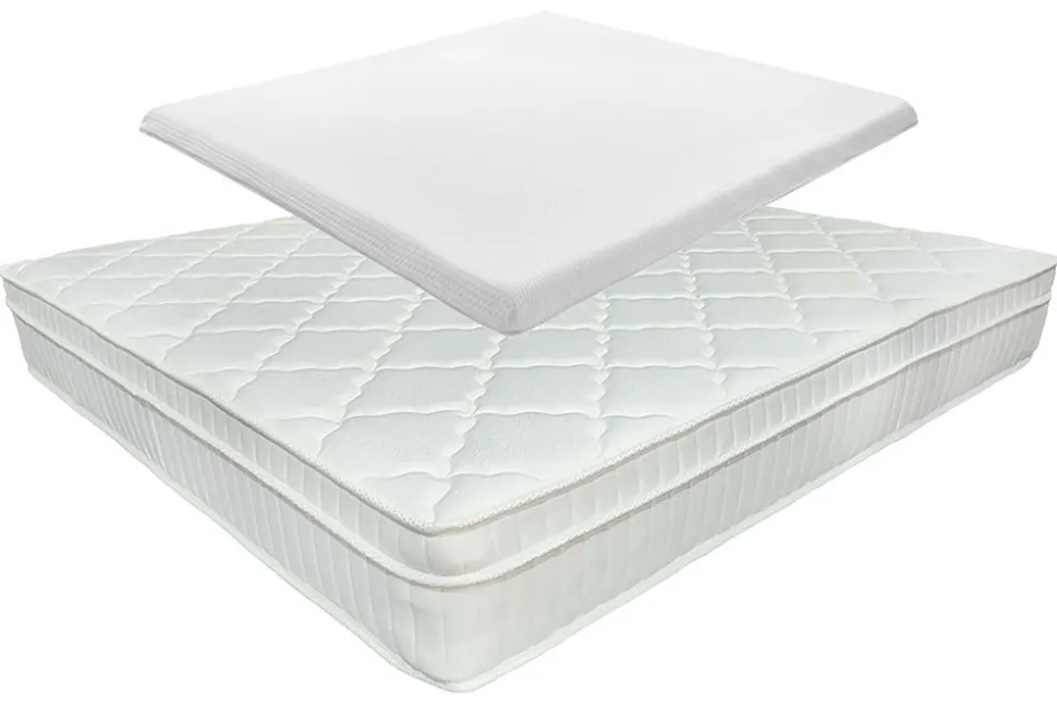 Ergonomische Matratze mit Topper CLOUD FLEX 160x200cm Tonnentaschenfederkern H4
