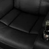 Exklusiver 5er Kinosessel HOLLYWOOD schwarz Ecksofa Getränkehalter Stauraum