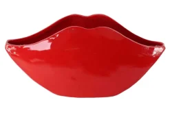 Extravagante Deko-Vase LIP 60cm rot handmade Hochglanz