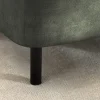 Extravagante Polsterbank EN VOGUE 120cm grün Samt mit Stauraum schwarze Metallbeine