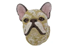 Extravagante Wanddekoration FRENCH BULLDOG 25cm mehrfarbig handmade