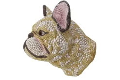 Extravagante Wanddekoration FRENCH BULLDOG 25cm mehrfarbig handmade