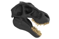 Extravagante Wanddekoration T-REX 40cm schwarz handmade Dinosaurier-Kopf