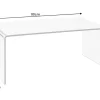Extravaganter Glas Couchtisch FANTOME 110cm transparent