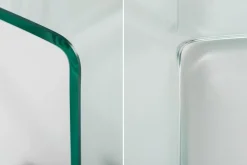 Extravaganter Glas Konsolentisch FANTOME 100cm transparent Schreibtisch Ganzglastisch