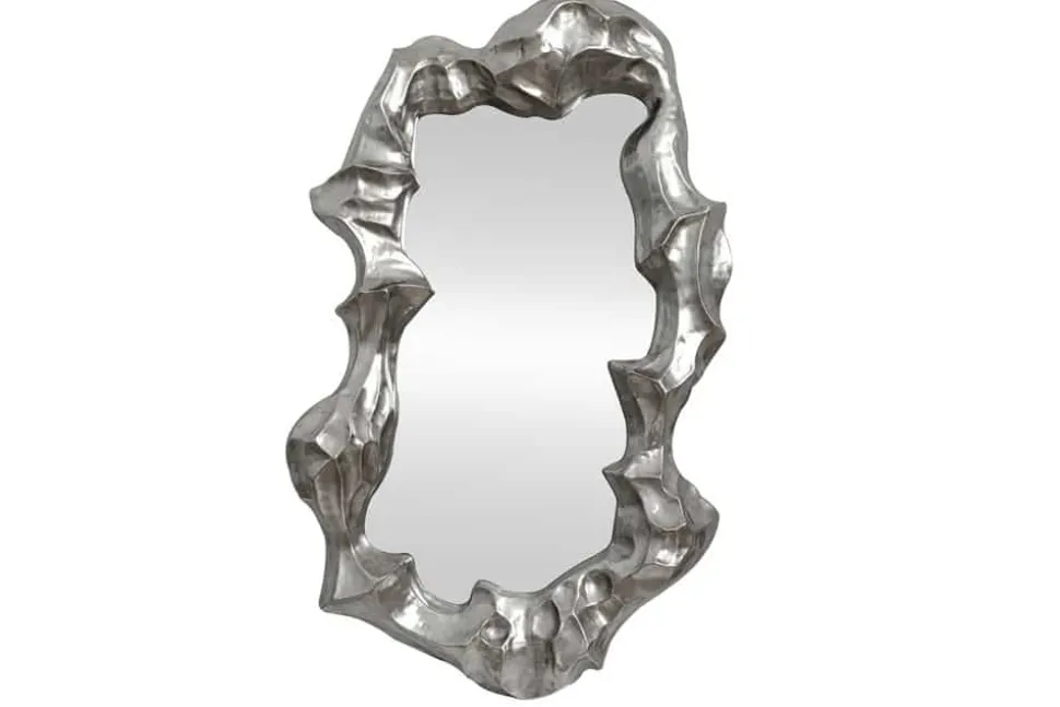 Extravaganter Wandspiegel VENETIA 150cm silber variable Aufhängung
