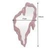 Extravaganter Wandspiegel FLUIDUM 150cm rot vertikale Aufhängung organische Form