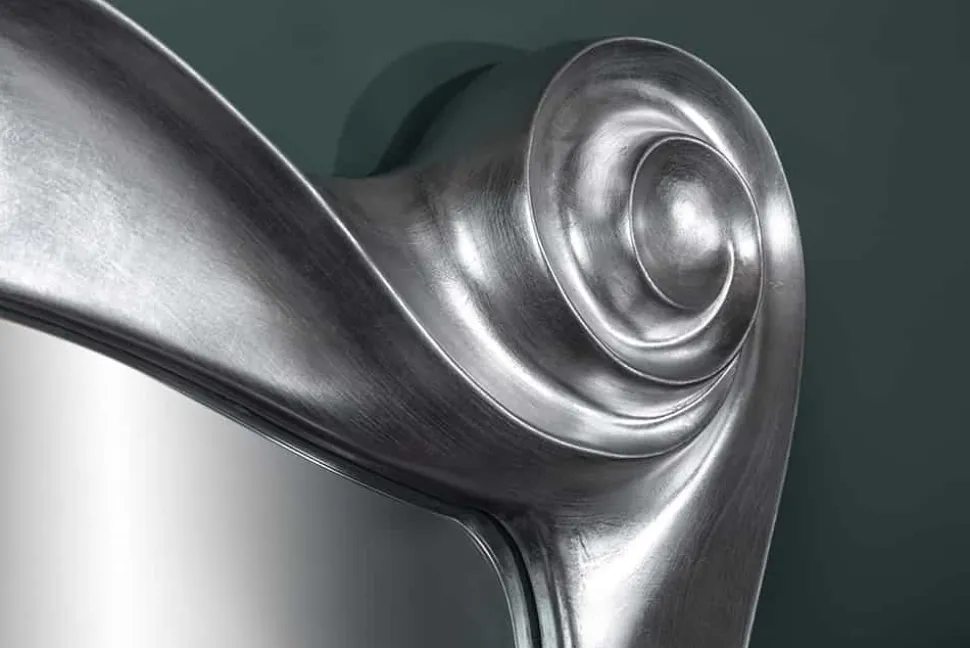 Extravaganter Wandspiegel ALICE 160x106cm silber variabel aufhängbar