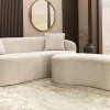 Extravagantes Sofa ELEMENTAL 180cm champagner beige Feinstrick Bouclé 2-Sitzer