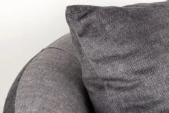 Extravagantes Sofa ELEMENTAL 180cm graphit grau Samt 2-Sitzer Couch organische Form