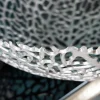 Filigrane Design Schale ABSTRACT LEAF 45cm silber Handarbeit