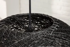 Filigrane Hängelampe COCOONING XL 60cm schwarz Kugelleuchte