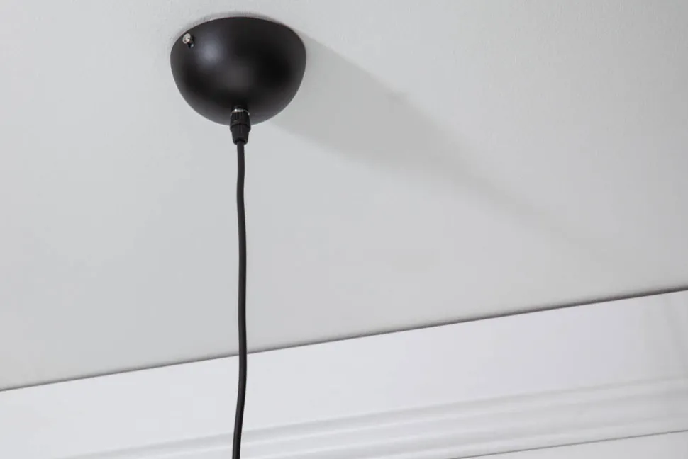 Filigrane Hängelampe COCOONING XL 60cm schwarz Kugelleuchte