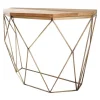Filigrane Konsole DIAMOND 90cm Mango messing Massivholz Metall