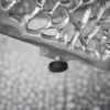 Filigraner Design Couchtisch ABSTRACT LEAF 130cm silber Handarbeit