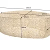 Filigraner Design Couchtisch ABSTRACT LEAF 130cm gold Handarbeit