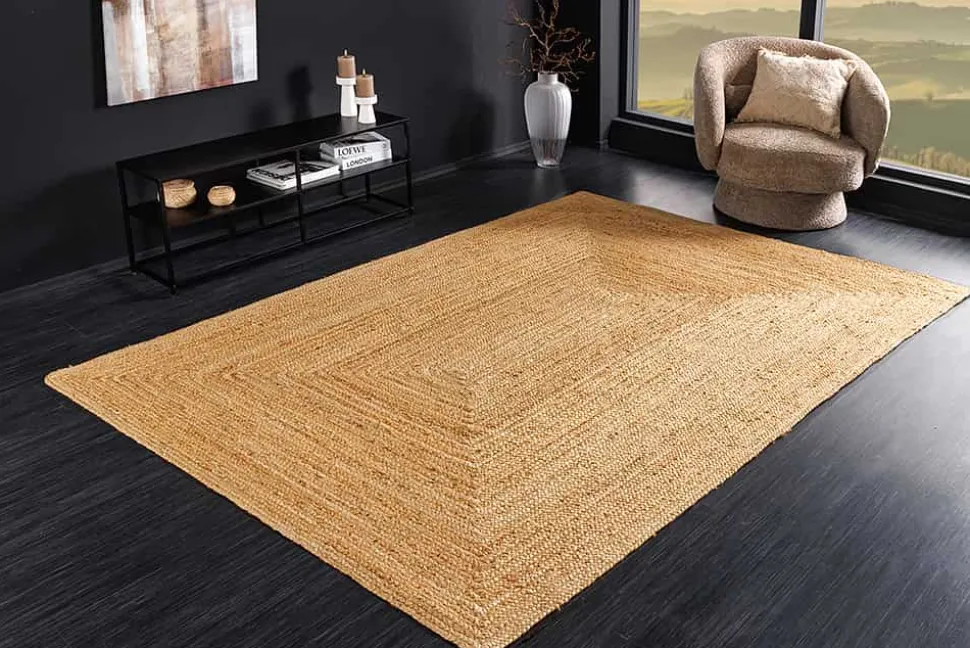 Flachgewebe Teppich PURE NATURE 230x160cm Jute handgewebt