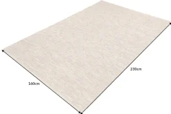 Flachgewebe Teppich PURE NATURE 230x160cm Jute handgewebt