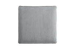 Großer Sitzhocker HEAVEN 100cm hellgrau Cord Federkern Sofahocker abnehmbarer Bezug