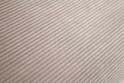Großer Sitzhocker HEAVEN 100cm greige Cord Sofahocker abnehmbarer Bezug