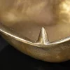 Handgearbeitete Deko Schale HIPPO 30cm messing gold Metall Aluminium