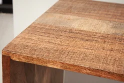 Handgearbeiteter Beistelltisch MAKASSAR 45cm natur Mangoholz Massivholz Nachttisch Regal