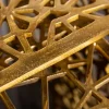 Handgearbeiteter Couchtisch ABSTRACT 50cm 2er Set gold im Gap Design